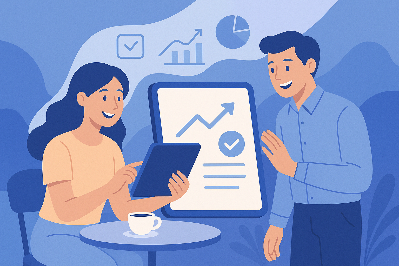 Digitalt stempelkort i bruk